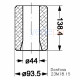 Danfoss 023U4381 (023U4380) DCN48DN H48 ფილტრ-ოსუშიტელის კარტრიჯი - ტენისა და მჟავის მოცილება
