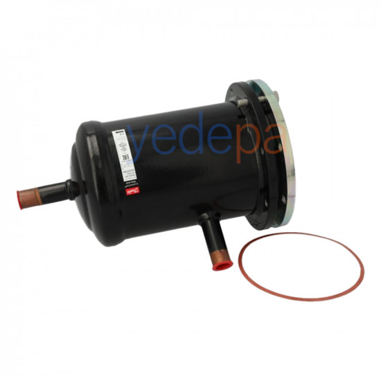 Danfoss 023U7263 DCR ფილტრ-ოსუშიტელის კარტრიჯის კორპუსი - 96 cu.in. მოცულობის, მაღალი წნევისადმი მდგრადი ფილტრ-ოსუშიტელის კორპუსი
