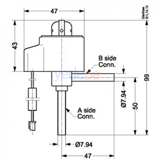 Danfoss 034G5005 ETS 6 - 10 ელექტრონული ტრვ