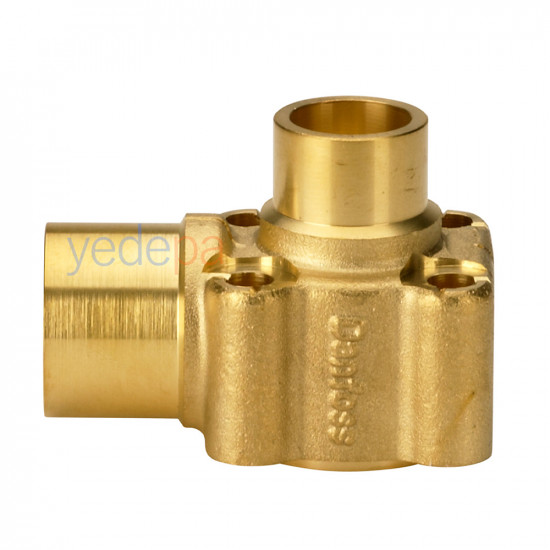 Danfoss TEH Expansion Valve Body - Straight Type, 1/2" x 7/8" ODF Solder - Part No: 067B4008