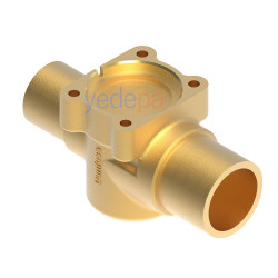 Danfoss TEH ტრვ-ს (ტერმორეგულირებადი ვენტილის) კორპუსი - სწორი ტიპი, 1 1/8" x 1 3/8" ODM სარჩილავი - ნაწილის №: 067G4003