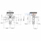 Danfoss TGE Thermostatic Expansion Valve - R407C, Externally Equalized, 1/2" x 7/8" Solder (ODF) - 13 kW - Part No: 067N4002