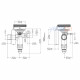 Danfoss TGE Thermostatic Expansion Valve - R407C, Externally Equalized, Balanced Port, 5/8" x 7/8" Solder, MOP 15°C - 42 kW - Part No: 067N4009