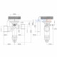 Danfoss TGE Thermostatic Expansion Valve - R407C, Externally Equalized, Balanced Port, 1 1/8" x 1 3/8" Solder, MOP 15°C - 121 kW - Part No: 067N4019