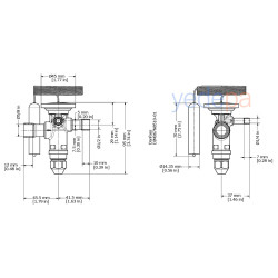 Danfoss TGE ტრვ (ტერმორეგულირებადი ვენტილი) - R134a / R513A, გარე გათანაბრებით, დაბალანსებული პორტით, 1/2" x 5/8" ჩასარჩილი - 12 kW - ნაწილის №: 067N5153