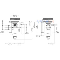 Danfoss TGE Termostatik Genleşme Valfi - R410A, Dış Dengeli, Dengeli Port, 7/8" x 1 1/8" Lehimli - 68 kW - Parça No: 067N9212
