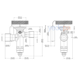Danfoss TGE Thermostatic Expansion Valve - R410A, Externally Equalized, Balanced Port, 1 1/8" x 1 3/8" Solder - 125 kW - Part No: 067N9218