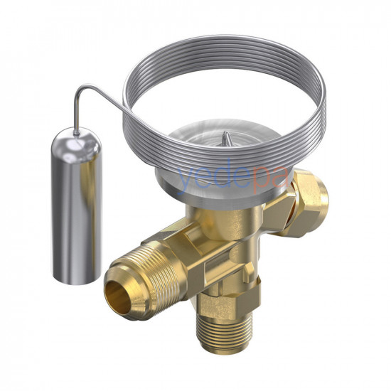 Danfoss T2 ტრვ (ტერმორეგულირებადი ვენტილი) - R448A / R449A, შიდა გათანაბრებით, 3/8" გაიკით x 1/2" სარჩილავი - არტიკული: 068Z3729