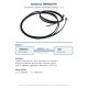 Danfoss 080G0076 ACCCBI RJ11 Telephone-Type Connection Cable – 3 m | For MMIGRS2 Display / MCX Controller