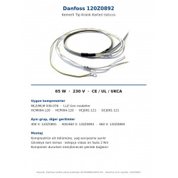 Danfoss 120Z0892 სარტყლისებრი ტიპის კარტერის ტენი – 65 W / 230 V | MLZ 030-076, LLZ-სთვის