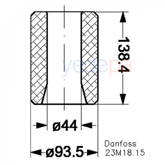 Danfoss 48-DA 023U5380 Filter Drier Cartridge - Compressor Burnout and Acid Removal