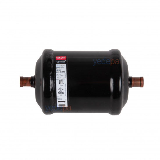 Danfoss DMB 163S Bi-Flow Filter Drier – 023Z1476, 3/8 inch ODF Solder, Heat Pump Bi-Flow Filter Drier