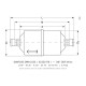 Danfoss DMB 163S Bi-Flow Filter Drier – 023Z1476, 3/8 inch ODF Solder, Heat Pump Bi-Flow Filter Drier