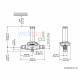 Danfoss EVR 3 სოლენოიდური კლაპანი - NC, გაიკით მიერთება, 1/4 in - თითბრის კორპუსი - არტიკული: 032F8107