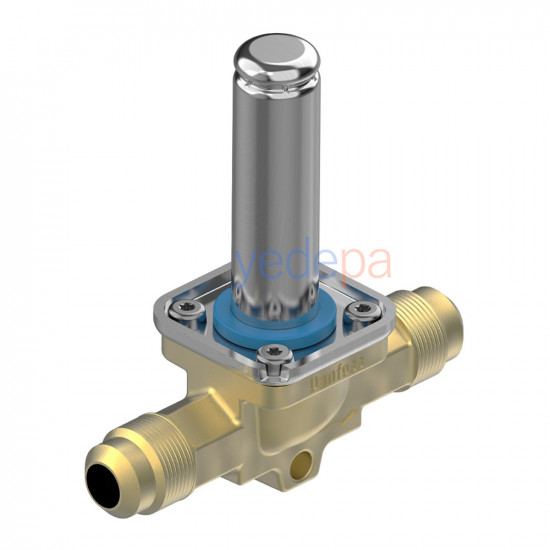 Danfoss EVR 3 სოლენოიდური კლაპანი - NC, გაიკით მიერთება, 1/4 in - თითბრის კორპუსი - არტიკული: 032F8107