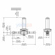 Danfoss EVR 3 Solenoid Valve - NC, Solder ODF, 1/4 in - Brass Body - Part No: 032F1206
