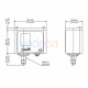 Danfoss KP6W 060-519066 Basınç Şalteri - SPDT, 1/4 inç Flare Bağlantılı, 8-42 Bar Ayarlanabilir Basınç Aralığı