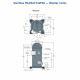 Danfoss MLZ021T4LT9A სპირალური კომპრესორი (121L8740) | 2,5 HP | 8.300 W (28.336 BTU/h) | R404A | სამფაზა 380-415V | Rotalock