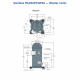 Danfoss MLZ026T4LT9A Scroll Compressor (121L8754) | 3.5 HP | 10,258 W (35,020 BTU/h) | R404A | 3 Phase 380-415V | Rotalock