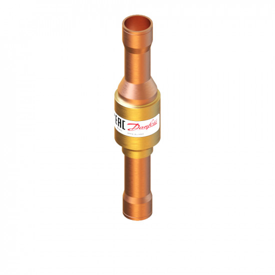 Danfoss NRVH 16s ობრატნი კლაპანი (020B1038) – 5/8" ODF პირდაპირი სარჩილავი, ძლიერი ზამბარით 0,20 ბარი, Kv 4,00