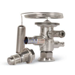 Danfoss TUA ტრვ (ტერმორეგულირებადი ვენტილი) - R410A, შიდა გათანაბრებით, 3/8" x 1/2" სარჩილავი (ODF) - არტიკული: 068U2414