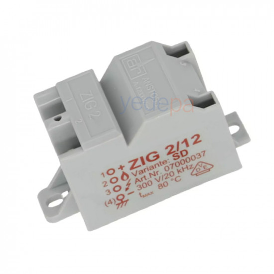 Combi Boiler Ignition Transformer - Anstoss ZIG 2/12 (Art No: 07000037) - Vaillant, Saunier Duval, Protherm Compatible
