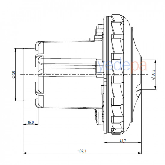 Domel 467.3.618-2 Vacuum Cleaner Motor 1600W