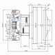 Domel 496.3.535-6 Vacuum Cleaner Motor 1000W Mkm Rb17