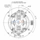Domel 496.3.535-6 Vacuum Cleaner Motor 1000W Mkm Rb17