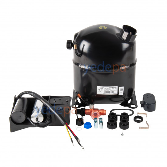Embraco NJ 9238 GK მაცივრის კომპრესორი - 1 1/2 HP, R404A, მაღალი წნევა