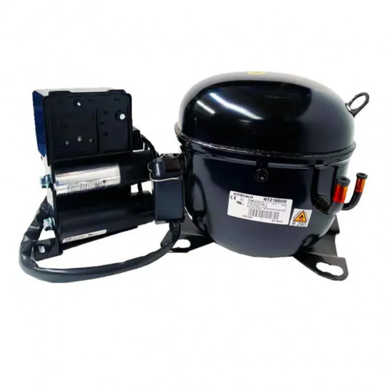 Embraco NT2180UV ჰერმეტული კომპრესორი | 1 HP | 2.908 BTU/h (LBP) | R290 პროპანი | 115V/60Hz