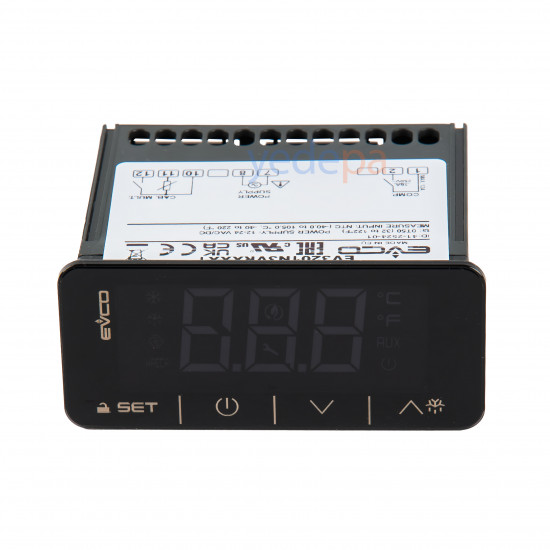 Evco EV3201N3 Touch Screen Digital 12-24 Volt DC Thermostat