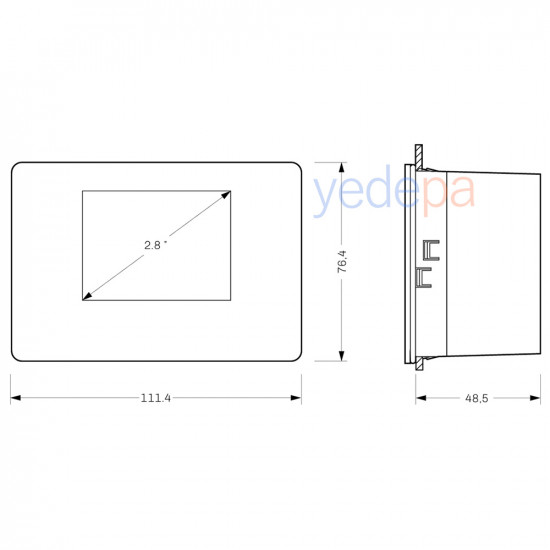 Evco EVLJ224N7 Digital Cold Room Thermostat - 4 Relays, Compressor, Fan, Defrost and Light Control