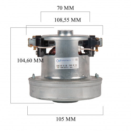 Fakir Darky Comfort Vacuum Cleaner Motor 220V 1200W