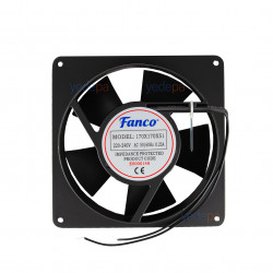 Fanco 17051BB5 220V აქსიალური გამაგრილებელი კვადრატული ვენტილატორი (170x170x51 მმ)