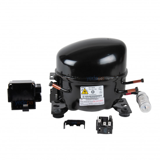 GMCC PZ110H1D 1/4 + R600a მაცივრის კომპრესორი (198W - 170 K.cal)