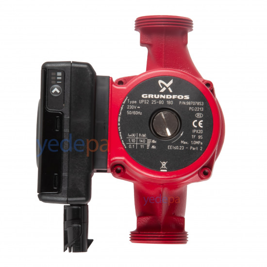 Grundfos UPS2 25-80 180 ცირკულაციის ნასოსი (98707853) - მაღალეფექტური და ჩუმად მომუშავე გადაწყვეტა