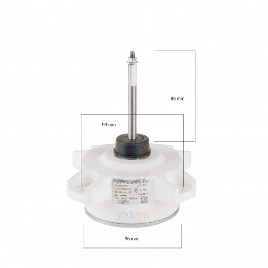 Haier YMA060BH01S7 Dış Ünite İnverter Fan Motoru (0010404886 - DC310V 60W 3 Kablolu)