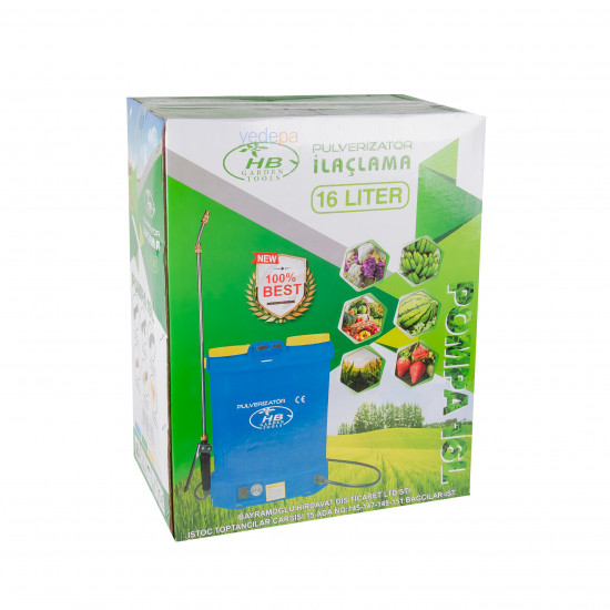 HB Garden Tools 16 Litre Şarjlı Klima ve Serpantin Yıkama Pompası (12V 10Ah)