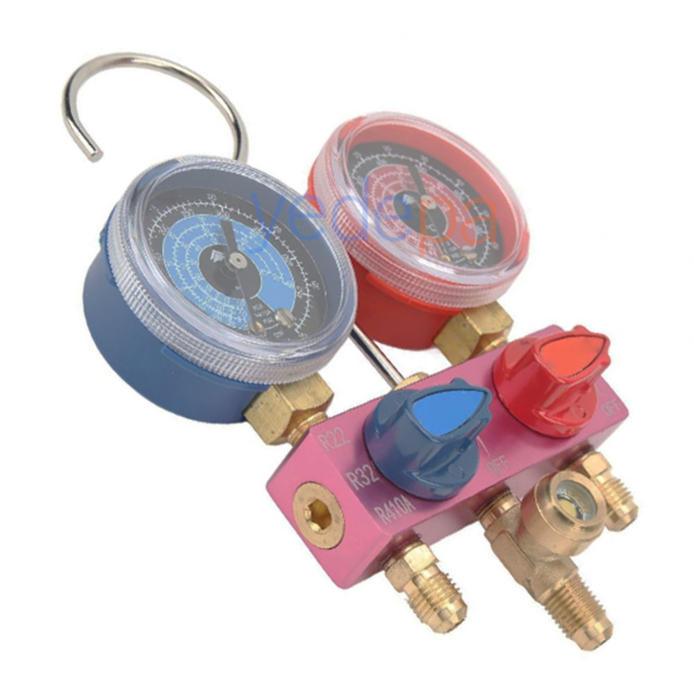 Hongsen HS-M02 2-Valve Manifold Set - R134A, R22 | Yedepa