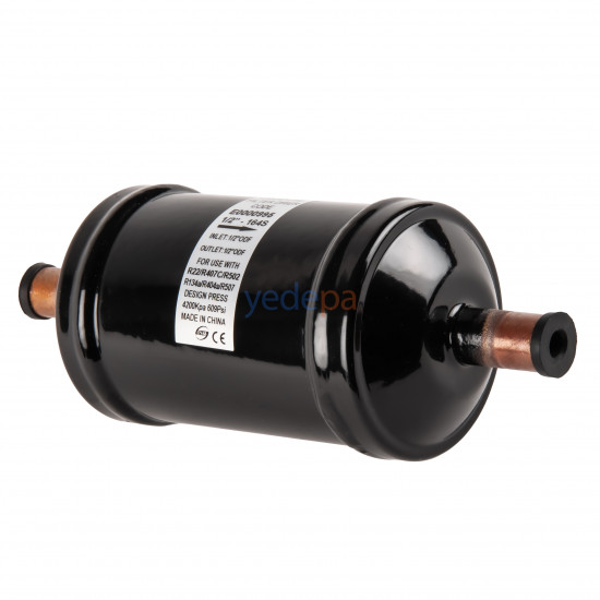 Hpeok PKEK-164S Liquid Line Filter Drier | 1/2" Solder Connection | R134a, R22, R410A, R407C, R404A, R502 Compatible