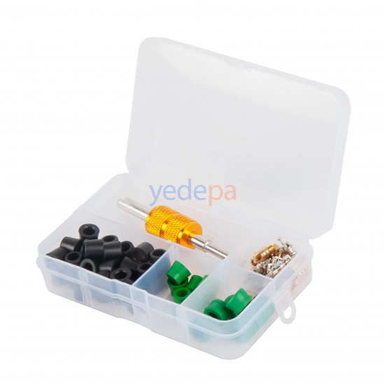 HVAC Gasket + Valve Core + Key Set - Small - for Air Conditioning and Refrigeration Systems