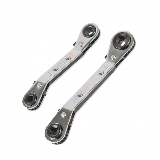 HVAC Klima Servis Cırcır Anahtarı Seti (1/4" - 3/8" ve 5/16" - 1/4")