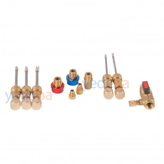 Valve Core Replacement Kit for Pressurized (Gas-Charged) HVAC/R Automotive A/C Systems