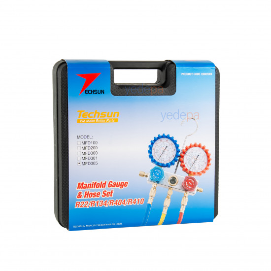 Techsun MFD305 Çantalı ve Gözetleme Camlı Manifold Seti
