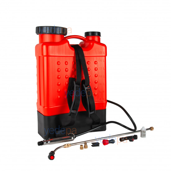 İLPOSAN POWER 16L Battery-Powered AC Cleaning Pump 16 L – Rechargeable Backpack Type, 12 m Spray Range, 8 Hours Run Time, with Tank Filter