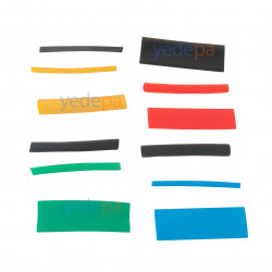Heat Shrink Tubing Set - 530 Pieces, 45mm Length, Various Diameters and Colors