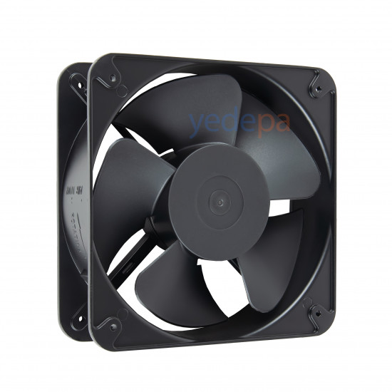 კვადრატული ვენტილატორის მოტორი (200×200×60 მმ – 75W – AC 220–240V – 0.31A – ბურთულიანი საკისრით) | აქსიალური ვენტილატორი