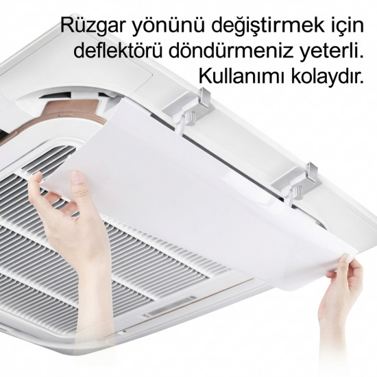 Kaset Tipi Klima Hava Yönlendirici Aparat - Tek Kanat (58 cm)