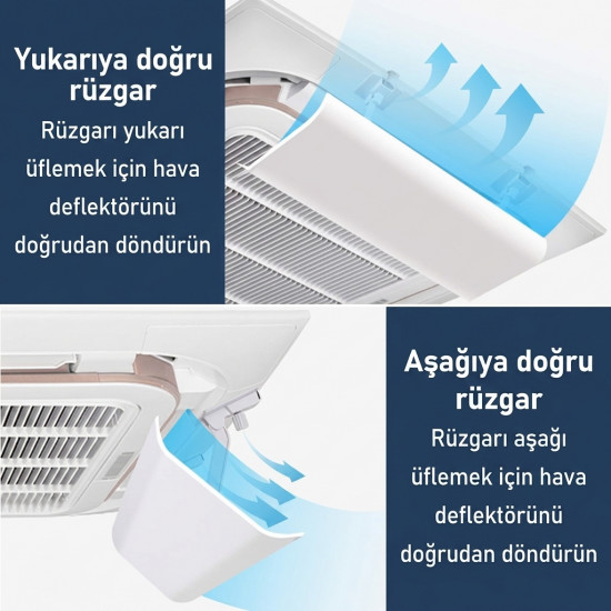 Kaset Tipi Klima Hava Yönlendirici Aparat - Tek Kanat (58 cm)